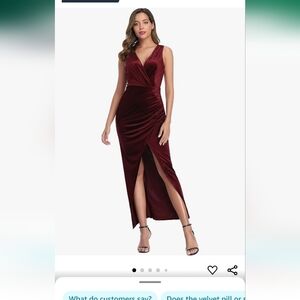 Red velvet sexy christmas dress. Brand new with tag